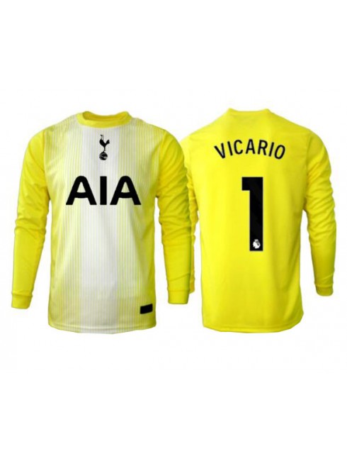 Tottenham Hotspur Guglielmo Vicario #1 Golmanski Rezervni Dres 2025-26 Dugim Rukavima Tottenham Hotspur Guglielmo Vicario #1 Golmanski Rezervni Dres 2025-26 Dugim Rukavima